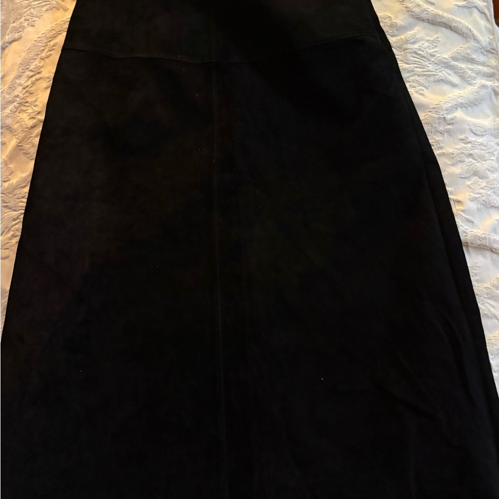 Black Suede Skirt by Co & Eddy